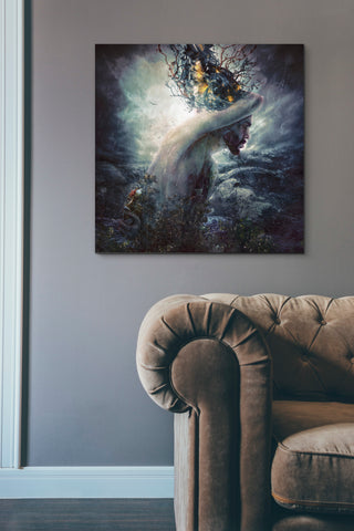 Image of 'Charade' by Mario Sanchez Nevado, Canvas Wall Art,37x37