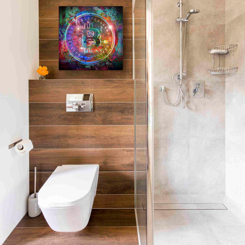 Image of 'Bitcoin Wallet' Canvas Wall Art,18x18