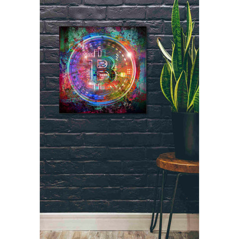 Image of 'Bitcoin Wallet' Canvas Wall Art,26x26