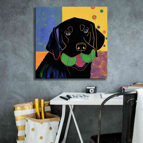 Image of 'Baller' by Angela Bond Giclee Canvas Wall Art,26x26