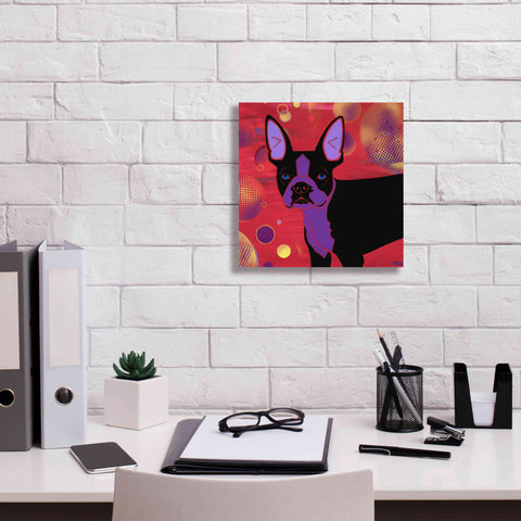 Image of 'Bubbly Boston' by Angela Bond Giclee Canvas Wall Art,12x12