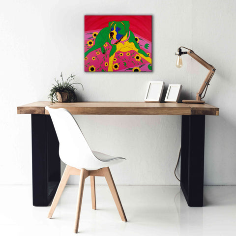 Image of 'Courageous Clown' by Angela Bond Giclee Canvas Wall Art,24x20