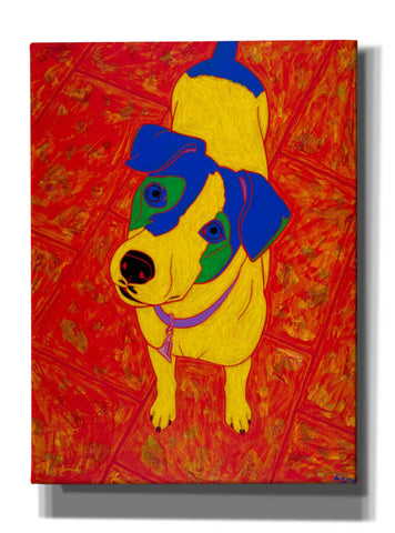 Image of 'Feisty Jack Russell' by Angela Bond Giclee Canvas Wall Art