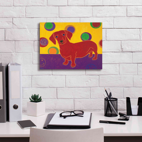 Image of 'Foot Long Fun III' by Angela Bond Giclee Canvas Wall Art,16x12