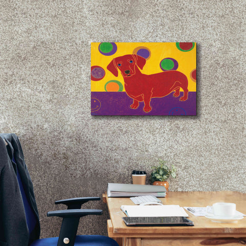 Image of 'Foot Long Fun III' by Angela Bond Giclee Canvas Wall Art,24x20