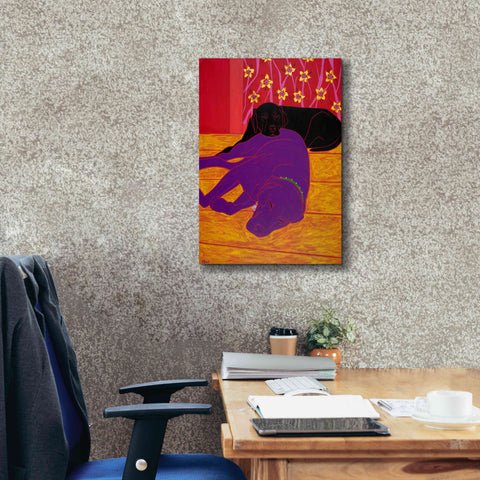 Image of 'Let Sleeping Dogs Lie' by Angela Bond Giclee Canvas Wall Art,18x26