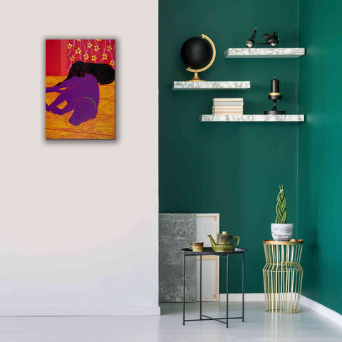 Image of 'Let Sleeping Dogs Lie' by Angela Bond Giclee Canvas Wall Art,18x26