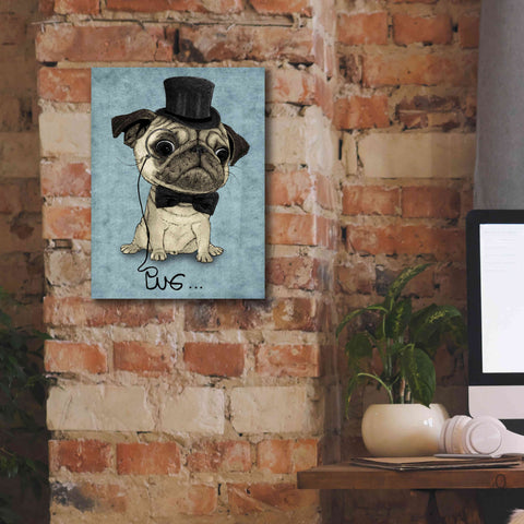 Image of 'Gentle Pug' by Barruf Giclee Canvas Wall Art,12x16