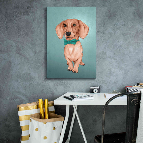 Image of 'The Wiener Dog' by Barruf Giclee Canvas Wall Art,18x26