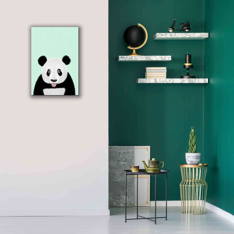 Image of 'Cute Panda' by Barruf Giclee Canvas Wall Art,18x26