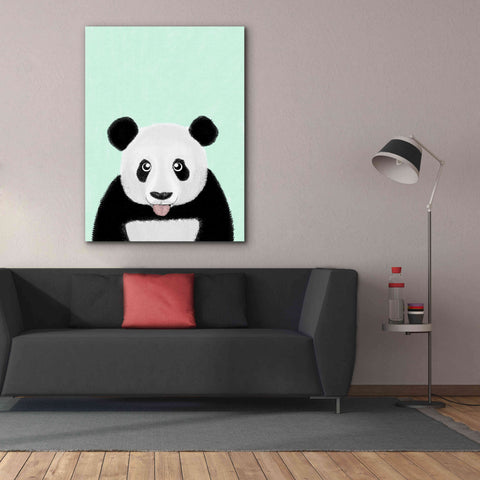 Image of 'Cute Panda' by Barruf Giclee Canvas Wall Art,40x54