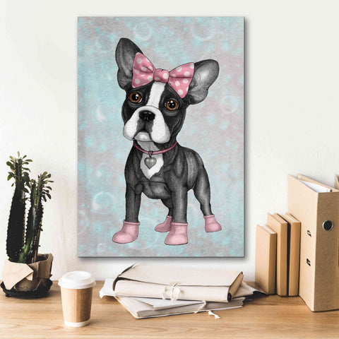 Image of 'Sweet Frenchie' by Barruf Giclee Canvas Wall Art,18x26