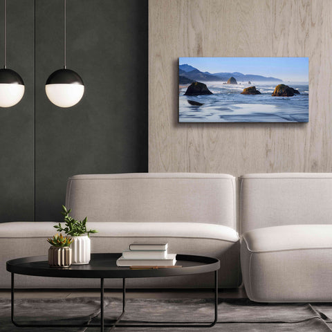 Image of 'Cannon Beach' by Michael Broom Giclee Canvas Wall Art,40x20