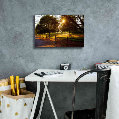 Image of 'Dreamland Vineyard' by Michael Broom Giclee Canvas Wall Art,18x12