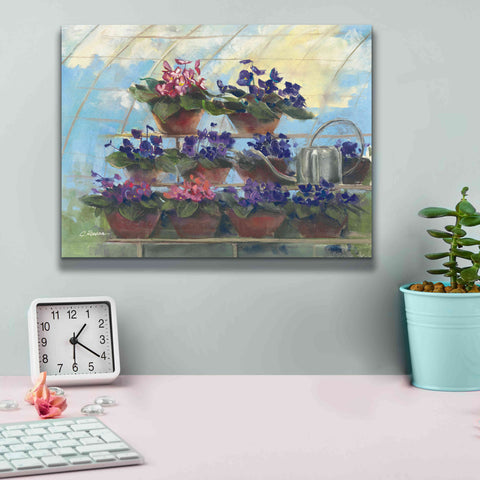 Image of 'Violets' by Carol Rowan, Giclee Canvas Wall Art,16x12