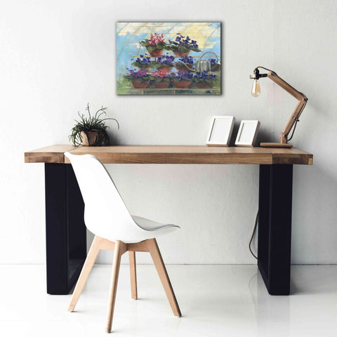 Image of 'Violets' by Carol Rowan, Giclee Canvas Wall Art,26x18