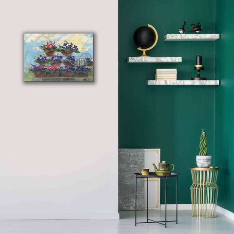 Image of 'Violets' by Carol Rowan, Giclee Canvas Wall Art,26x18