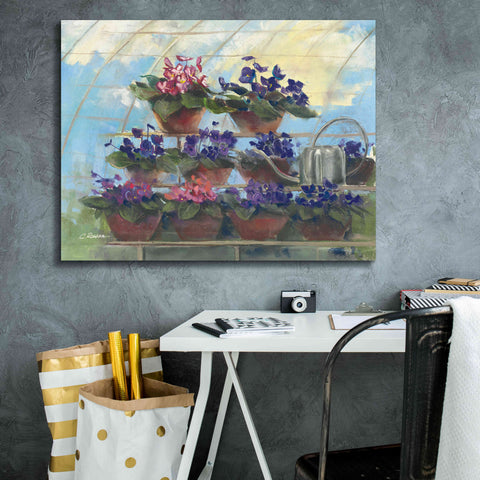 Image of 'Violets' by Carol Rowan, Giclee Canvas Wall Art,34x26