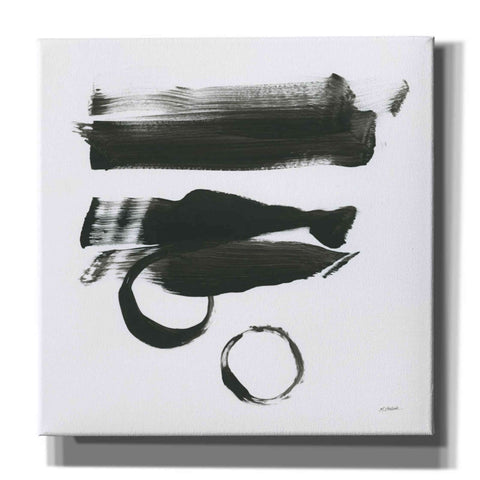 Image of 'Gold And Black Elements XVI' by Mike Schick, Giclee Canvas Wall Art