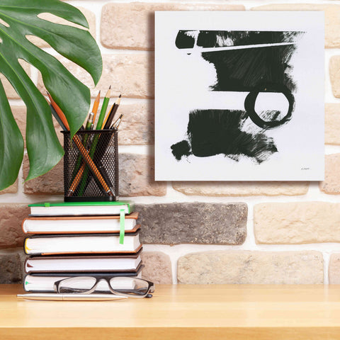 Image of 'Gold And Black Elements XVII' by Mike Schick, Giclee Canvas Wall Art,12x12