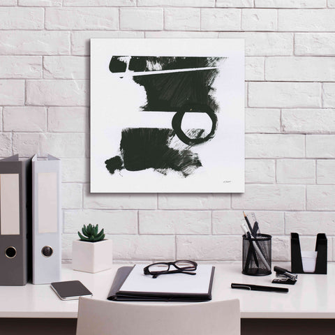 Image of 'Gold And Black Elements XVII' by Mike Schick, Giclee Canvas Wall Art,18x18