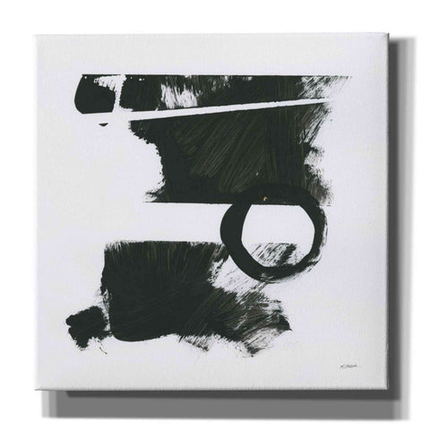 Image of 'Gold And Black Elements XVII' by Mike Schick, Giclee Canvas Wall Art