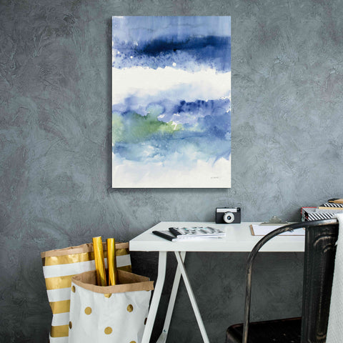 Image of 'Midnight At The Lake' by Mike Schick, Giclee Canvas Wall Art,18x26