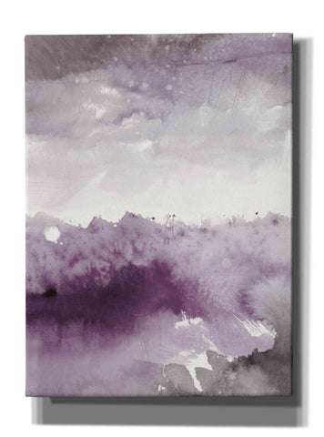 Image of 'Midnight At The Lake II Amethyst Gray Crop' by Mike Schick, Giclee Canvas Wall Art