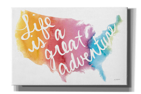 Image of 'Watercolor Usa' by Mike Schick, Giclee Canvas Wall Art