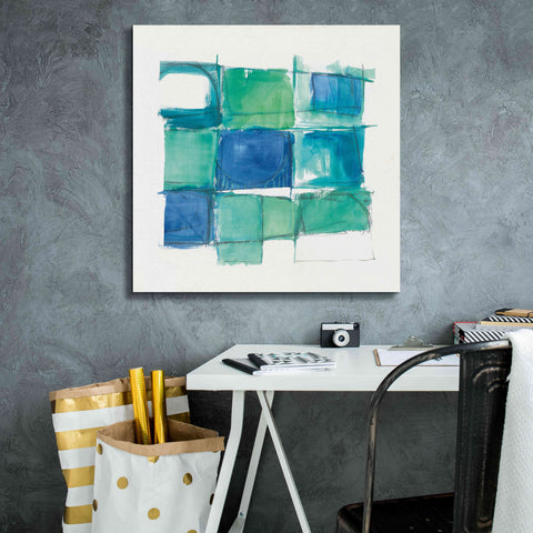 Image of '131 West 3rd Street Square II On White' by Mike Schick, Giclee Canvas Wall Art,26x26