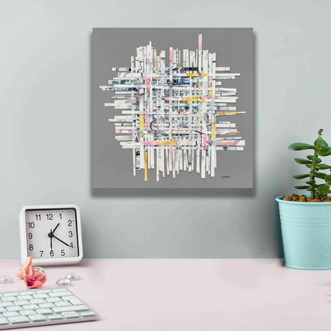 Image of 'New Morning On Gray' by Mike Schick, Giclee Canvas Wall Art,12x12