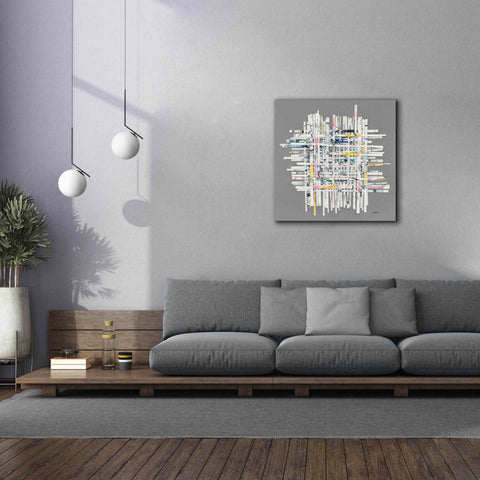Image of 'New Morning On Gray' by Mike Schick, Giclee Canvas Wall Art,37x37