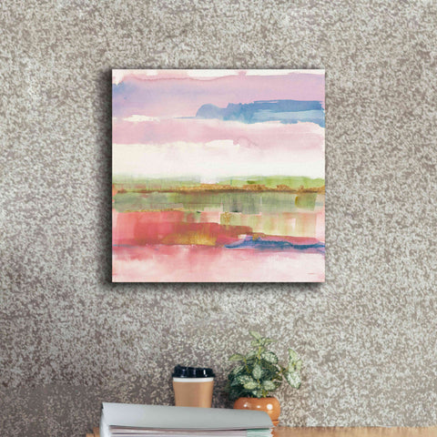 Image of 'Influence Of Line And Color Gold Bright' by Mike Schick, Giclee Canvas Wall Art,18x18