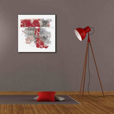 Image of 'Moving In And Out Of Traffic II Red Grey' by Mike Schick, Giclee Canvas Wall Art,26x26
