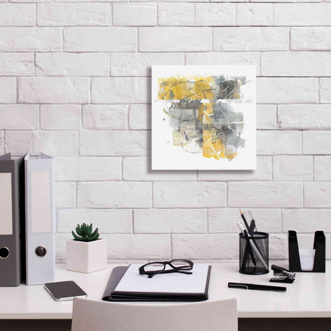 Image of 'Moving In And Out Of Traffic II Yellow Grey' by Mike Schick, Giclee Canvas Wall Art,12x12
