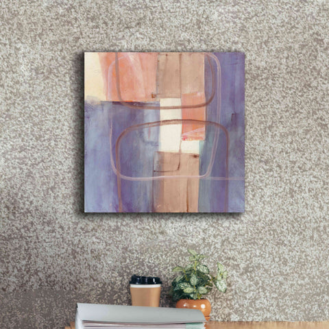 Image of 'Passage II Blush Purple' by Mike Schick, Giclee Canvas Wall Art,18x18