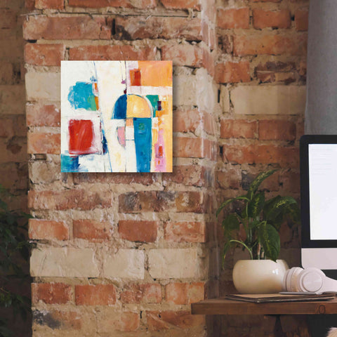 Image of 'Down To The Street' by Mike Schick, Giclee Canvas Wall Art,12x12