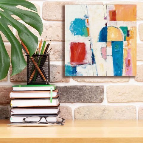 Image of 'Down To The Street' by Mike Schick, Giclee Canvas Wall Art,12x12