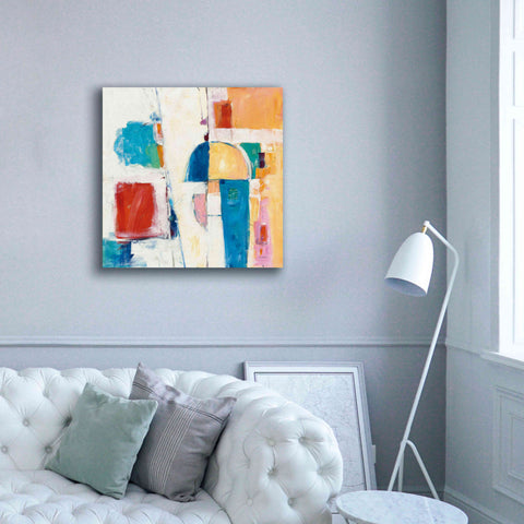 Image of 'Down To The Street' by Mike Schick, Giclee Canvas Wall Art,37x37