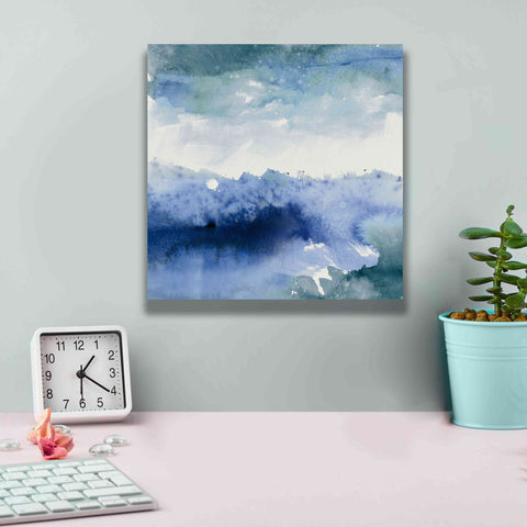 Image of 'Midnight At The Lake II Cool' by Mike Schick, Giclee Canvas Wall Art,12x12