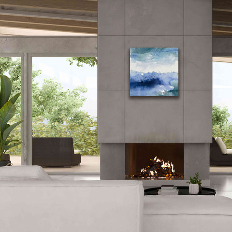 Image of 'Midnight At The Lake II Cool' by Mike Schick, Giclee Canvas Wall Art,26x26