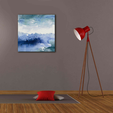 Image of 'Midnight At The Lake II Cool' by Mike Schick, Giclee Canvas Wall Art,26x26