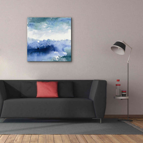 Image of 'Midnight At The Lake II Cool' by Mike Schick, Giclee Canvas Wall Art,37x37