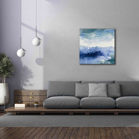 Image of 'Midnight At The Lake II Cool' by Mike Schick, Giclee Canvas Wall Art,37x37