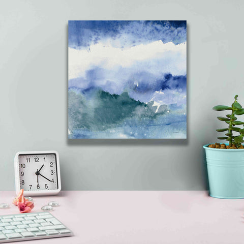 Image of 'Midnight At The Lake III Cool' by Mike Schick, Giclee Canvas Wall Art,12x12