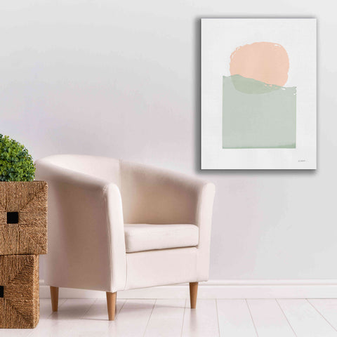 Image of 'Buoyant Pink And Green' by Mike Schick, Giclee Canvas Wall Art,26x34