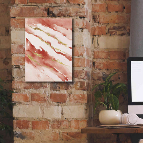 Image of 'Drift V2 Red' by Mike Schick, Giclee Canvas Wall Art,12 x 16