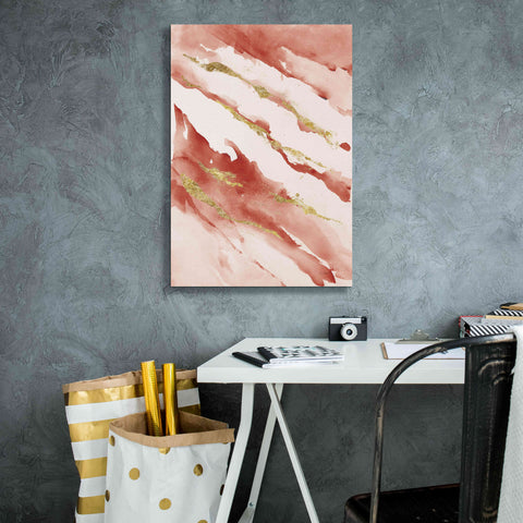Image of 'Drift V2 Red' by Mike Schick, Giclee Canvas Wall Art,18 x 26
