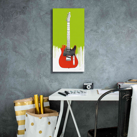 Image of 'Garage Band I Paint' by Mike Schick, Giclee Canvas Wall Art,12 x 24