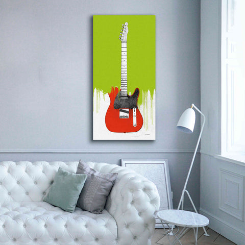 Image of 'Garage Band I Paint' by Mike Schick, Giclee Canvas Wall Art,30 x 60